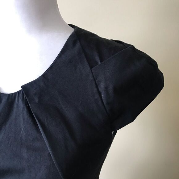 bebe BodyCon Capped Sleeve Black Sheath Dress - Picture 5 of 5